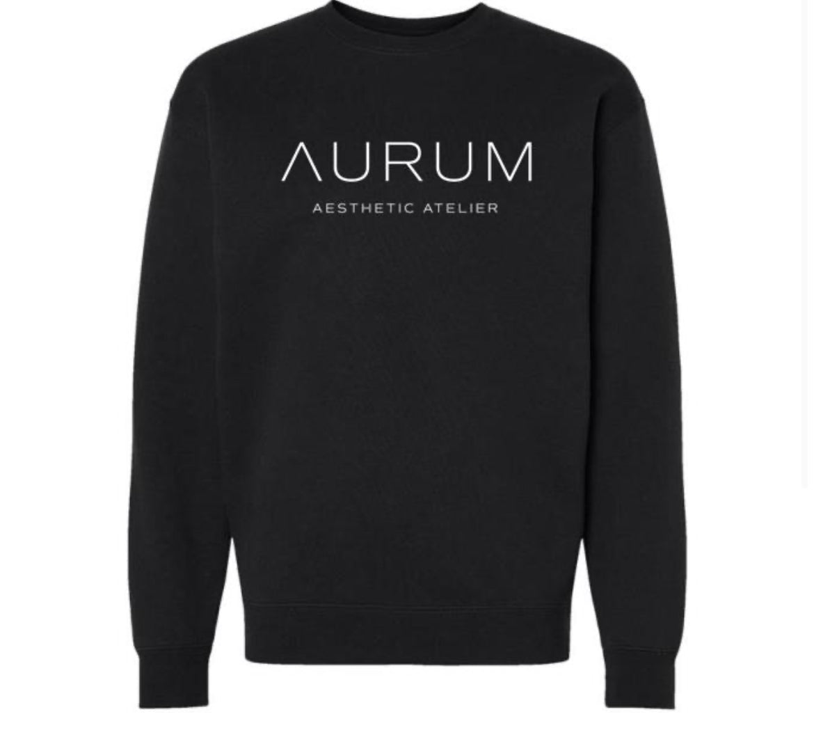 Aurum Aesthetic Atelier Crewneck: Black