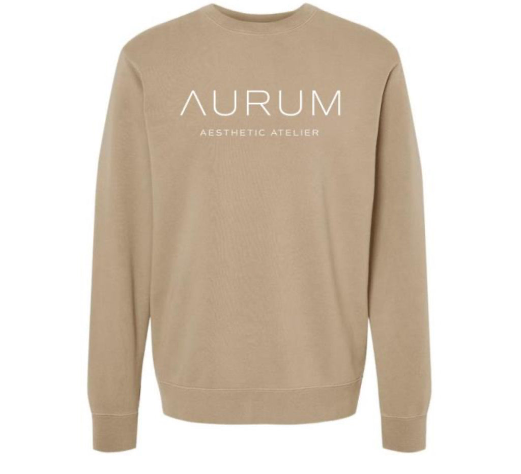 Aurum Aesthetic Atelier Crewneck: Sandstone