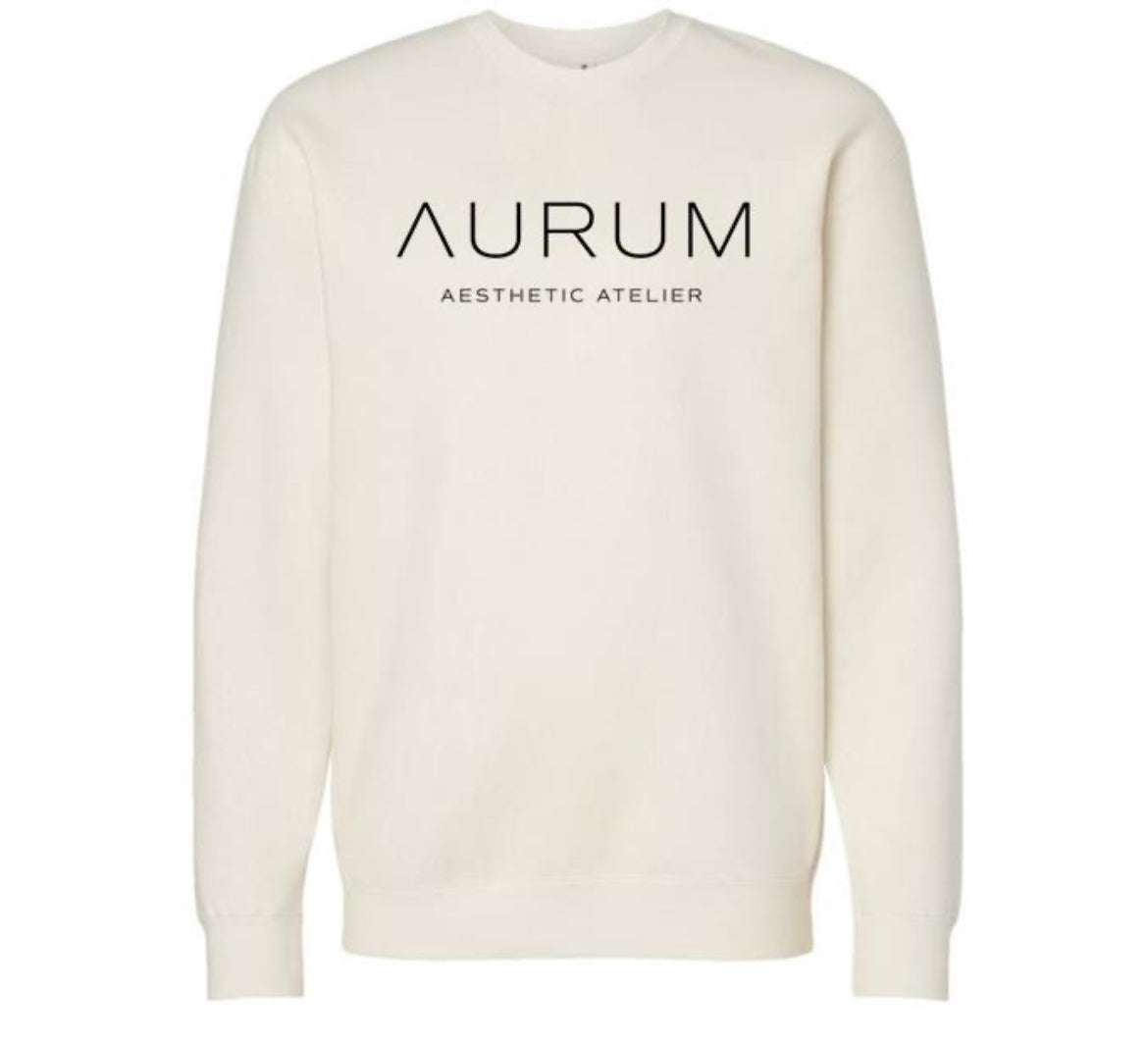 Aurum Aesthetic Atelier Crewneck: Bone
